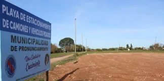 Avanza la construcción de una nueva Playa de Estacionamiento para camiones en Pronunciamiento