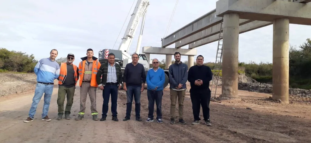 Reinician las obras del puente «El Cinto» sobre el Río Gualeguaychú con apoyo provincial