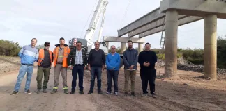 Reinician las obras del puente «El Cinto» sobre el Río Gualeguaychú con apoyo provincial