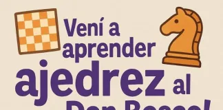 Clases de ajedrez gratis en el Club Don Bosco para chicos y chicas + campaña solidaria para una merienda compartida