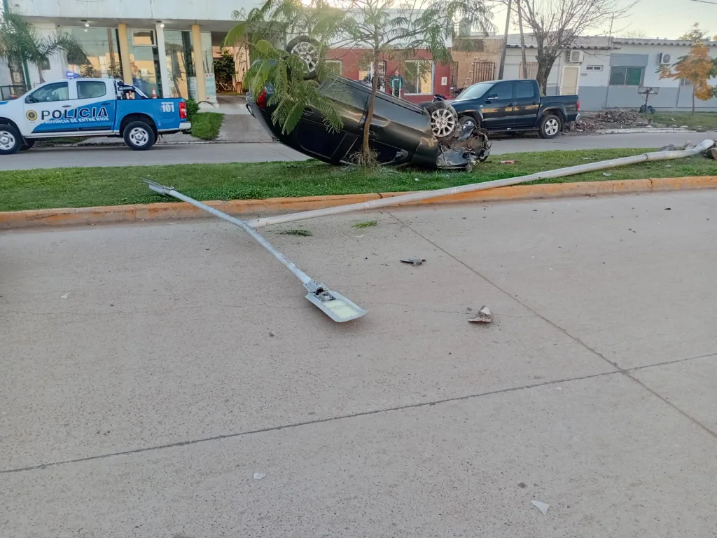 Alcoholizado con 1.71 g/l, perdió el control y volcó