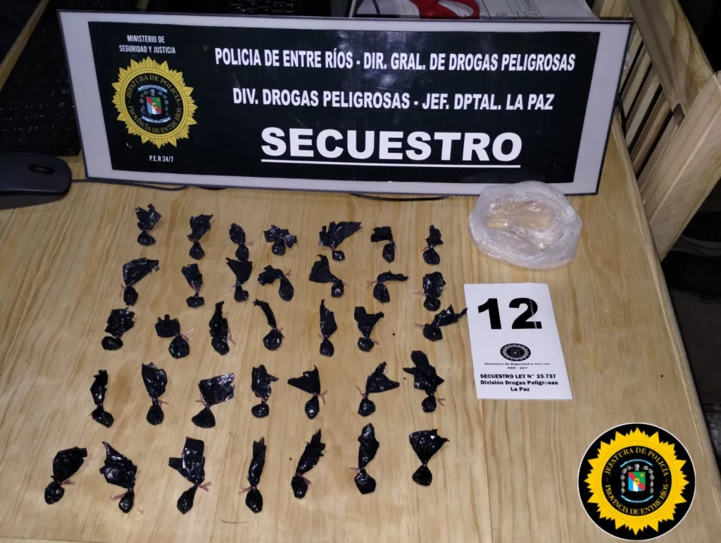Allanamiento por Narcomenudeo en Santa Elena