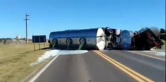 Fatal choque frontal entre camiones en Ruta 12: un muerto en Nogoyá