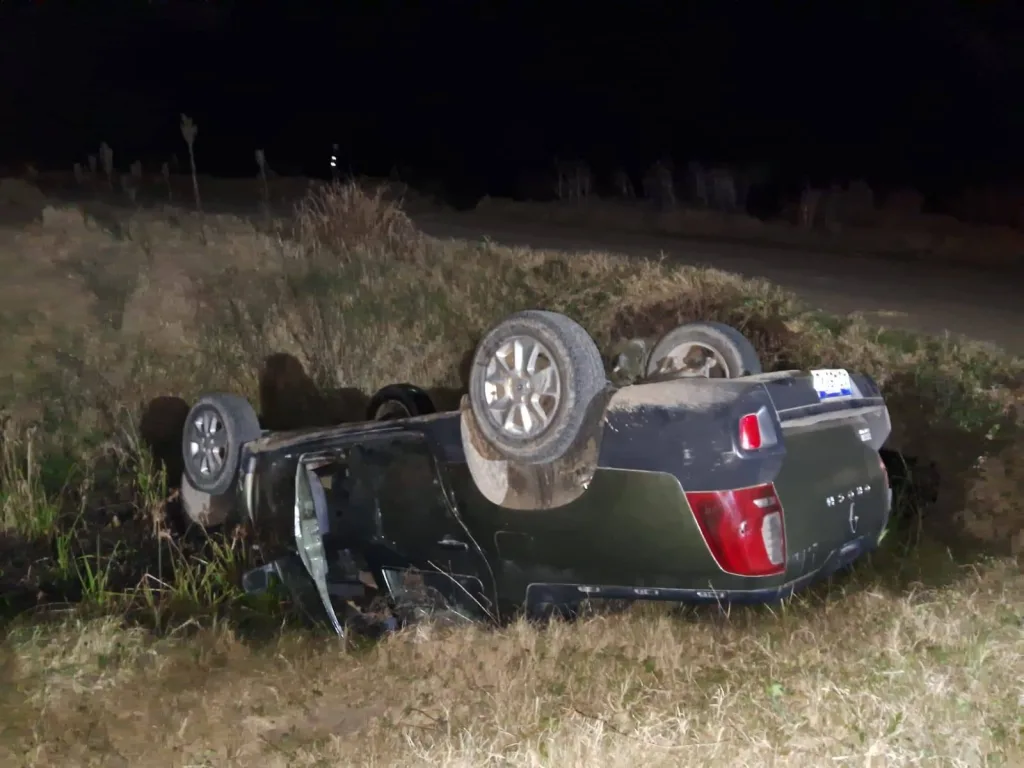 Gualeguay: Vuelco de una camioneta en Ruta 11