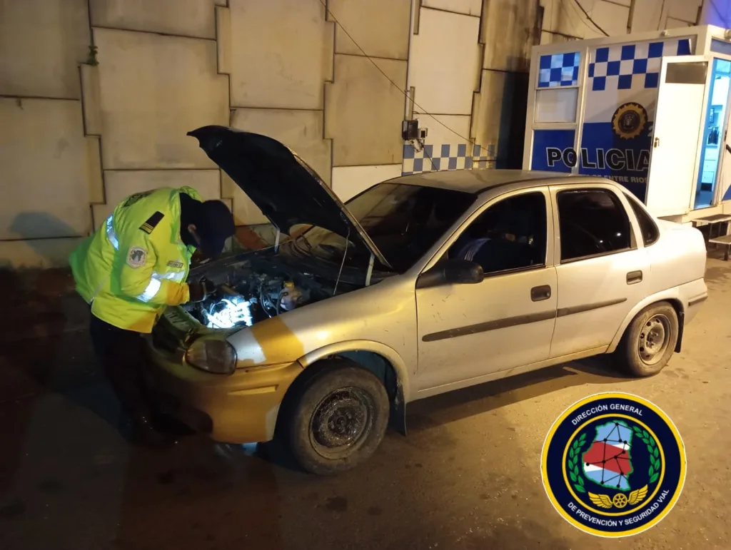 Secuestran un vehículo con pedido activo en un control vial en Concordia