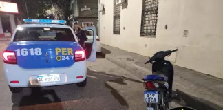 Intento de robo de una moto: fue hallada abandonada y con el tambor forzado