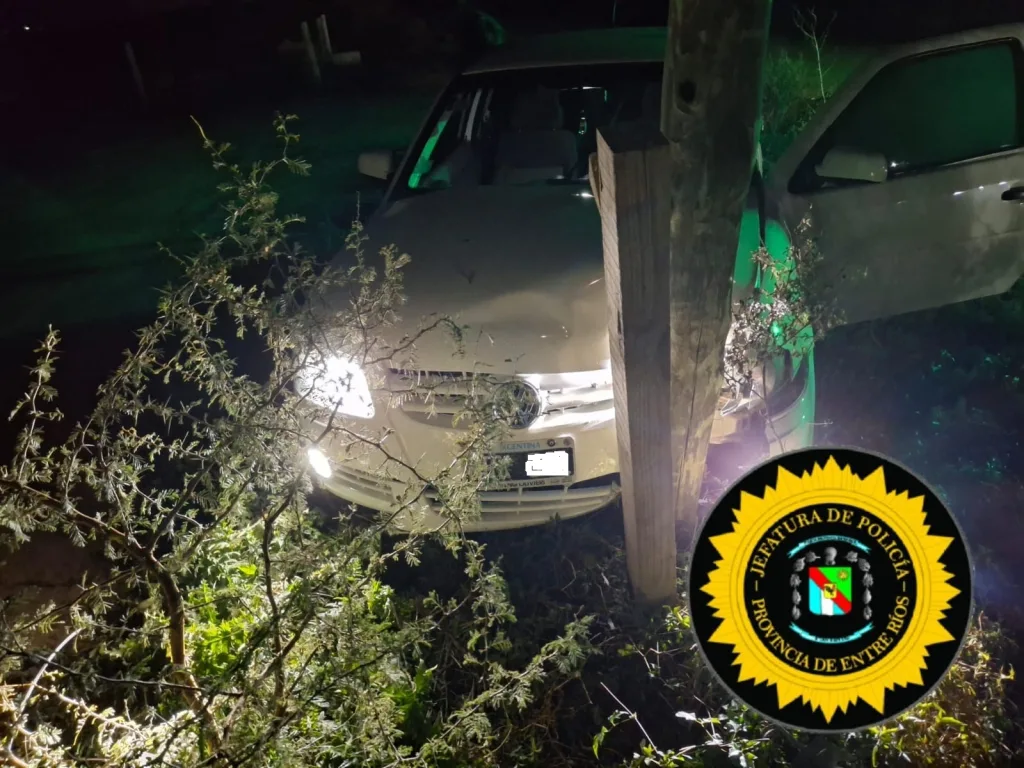 Despiste: un auto chocó un poste y cortó cables eléctricos en Caseros