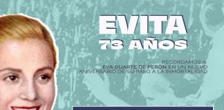 El PJ Uruguay convoca a una jornada de memoria y militancia en homenaje a Evita
