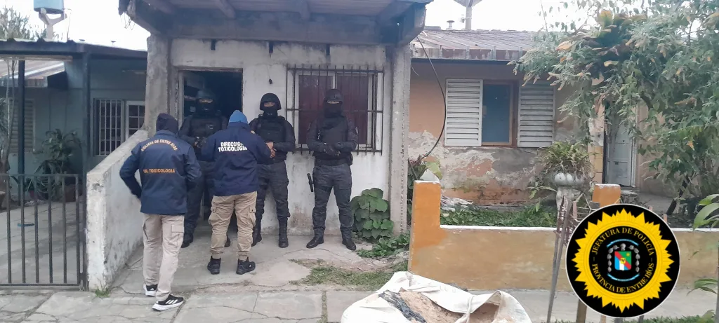 Allanamientos simultáneos en Federación, Gualeguaychú y Nogoyá
