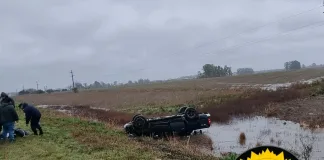 Despiste por espejos de Agua en Ruta 39: Mujer Hospitalizada con Lesiones Leves