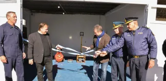 Roncaglia entregó reconocimientos a efectivos policiales y habilitó obras en Chajarí