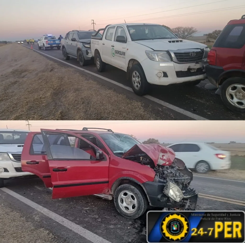 Grave accidente en Ruta 131: un motociclista resultó con lesiones de consideración