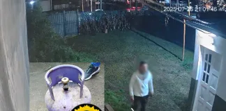 Allanamiento en Villa Itapé por el robo de una garrafa el cual quedó registrado por las cámaras