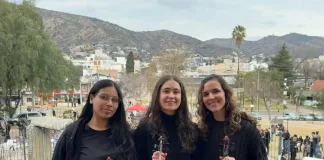 Tres jóvenes violinistas locales representaron a Concepción del Uruguay en un seminario nacional en Córdoba