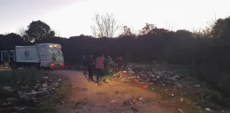 Operativo de limpieza en el barrio 134 Viviendas