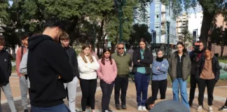 Realizaron capacitación de RCP y Maniobra de Heimlich en Plaza Ramírez