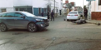 Choque entre camioneta y moto deja dos heridos en Concepción del Uruguay