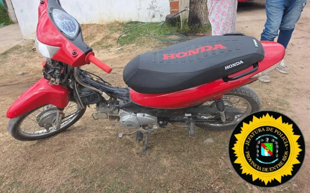 Secuestran Moto Sustraída y Detienen a un Sospechoso en Operativo Policial