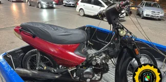 Persecución policial: motociclista que realizaba maniobras peligrosas en la ciudad