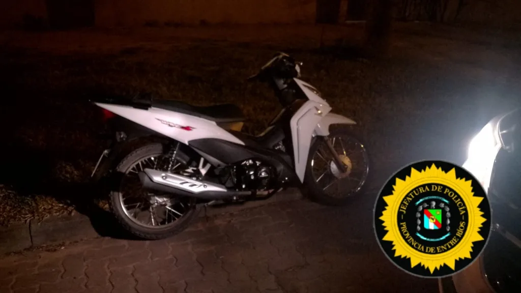 Secuestran motocicleta abandonada en Basavilbaso