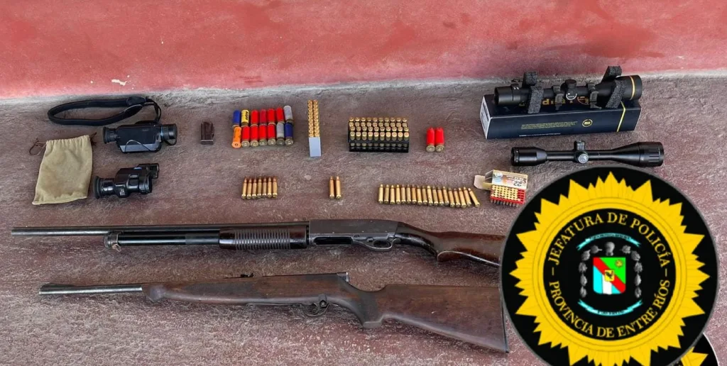 La Policía Secuestra Armas de Fuego y Municiones en Allanamiento en la Autovía Gervasio Artigas