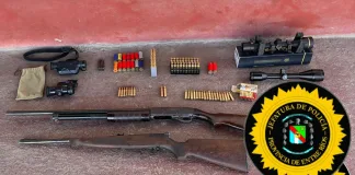 La Policía Secuestra Armas de Fuego y Municiones en Allanamiento en la Autovía Gervasio Artigas