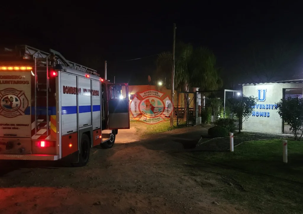 Principio de incendio en un complejo habitacional