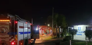 Principio de incendio en un complejo habitacional