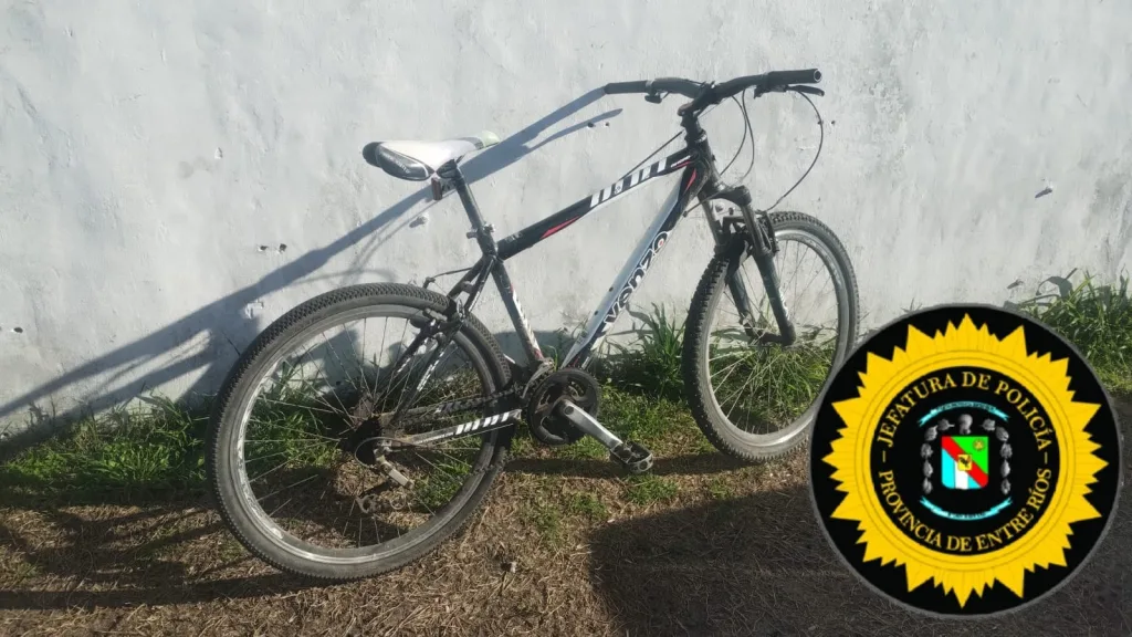 Recuperan una bicicleta robada en Basavilbaso tras rápida intervención policial