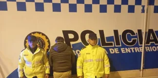 Hombre con pedido de captura fue detenido en control vial de Concordia