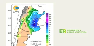 La provincia de Entre Ríos superó los valores históricos de precipitaciones en agosto