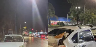 Choque entre una ambulancia y un automóvil dejó tres personas hospitalizadas