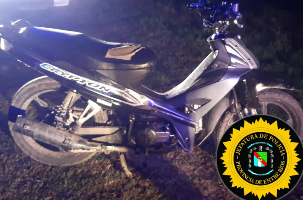 Policía secuestra una motocicleta con numeración limada tras una persecución