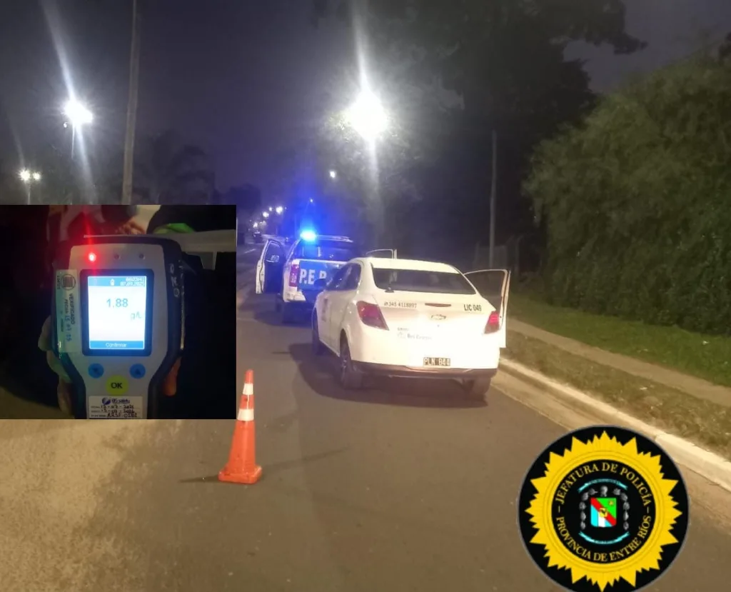 Remisero detenido por conducir ebrio a alta velocidad