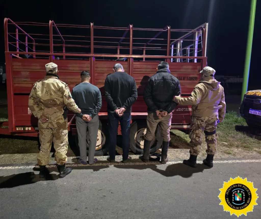 Desbaratan Banda de Cuatreros en Gualeguaychú: Tres Detenidos y Secuestro de Animales