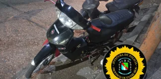 Recuperan motocicleta robada
