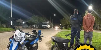 Secuestran motocicleta robada con patente adulterada: era conducida por un menor