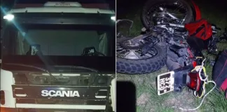 Fatal accidente en Ruta 11: un motociclista perdió la vida tras impactar con un camión
