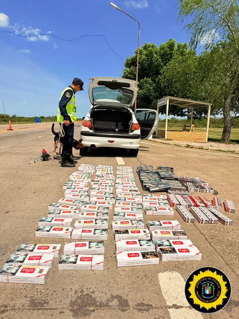Incautan 23.000 cigarrillos de contrabando en un control vial en San Jaime de la Frontera