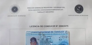 Secuestran una licencia de conducir apócrifa en control vial de Bella Vista