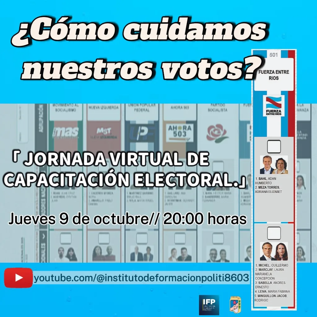 El PJ de Entre Ríos capacita sobre la Boleta Única de Papel