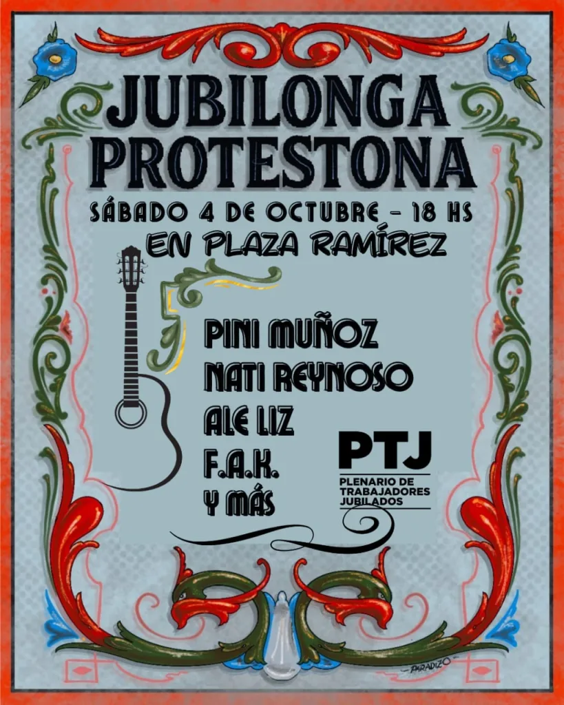 Jubilonga protestona: Festival por los derechos de los jubilados
