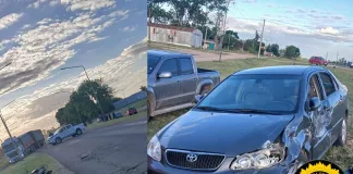 Colisión en Ruta 39, en el ingreso a Herrera: un motociclista de 16 años fue trasladado al hospital con lesiones graves