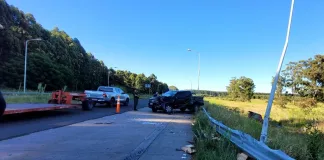 Siniestro vial en la Autovía Gervasio Artigas