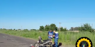 Cuatro viajaban en la moto: grave accidente en Autovía 18 dejó una bebé en estado crítico