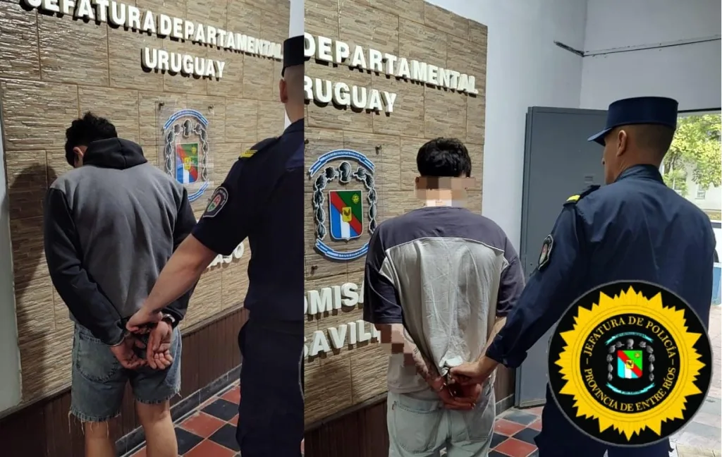 Basavilbaso: Dos jóvenes detenidos, uno de ellos armado y alcoholizado tras una violenta confrontación