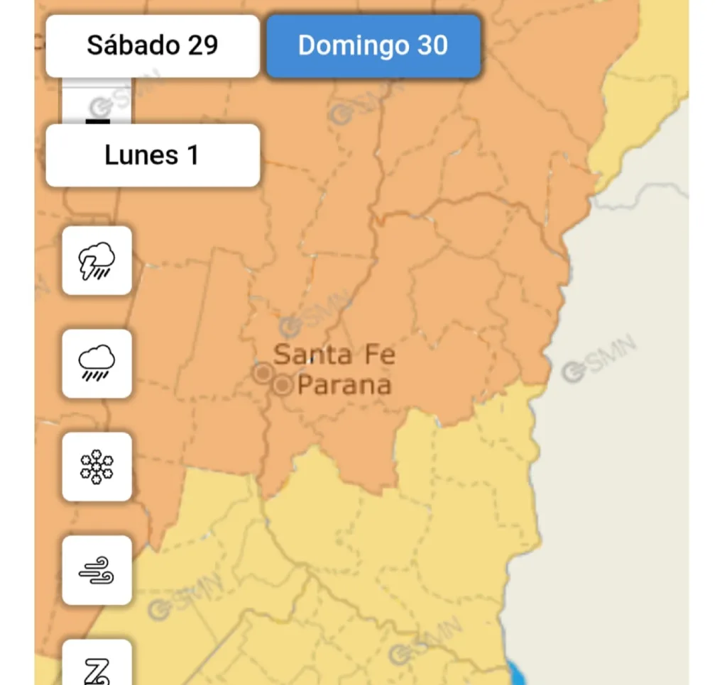 Se actualizó el reporte meteorológico y hay alerta amarilla para este sábado y naranja el domingo
