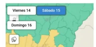 Emitieron alerta amarilla por lluvia y tormentas para este sábado por la noche