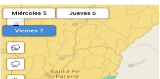 Alerta amarilla por lluvia y tormentas para este viernes