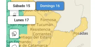 Renuevan alerta amarillo para este sábado y naranja para el domingo